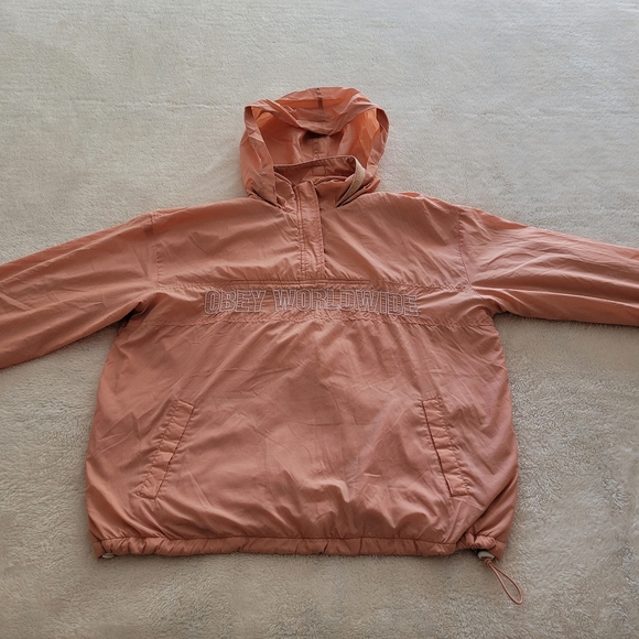 Obey Jackets & Blazers - Obey Worldwide 1/2 Zip Anorak Jacket, Women's Size Small - GUC